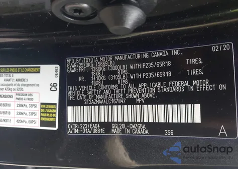 2020 Lexus Rx 350 from USA, damaged, VIN 2T2AZMAA4LC167847